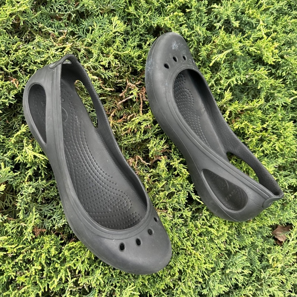 Crocs Women's‎ Kadee Ballet Flats Size 8 Black Shoes